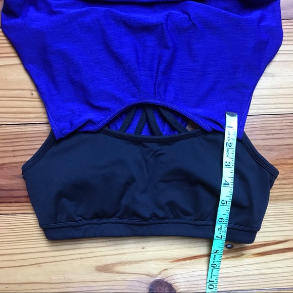 Athleta Blue Black Built-in Bra Tank Top, EUC, S - Picture 13 of 15